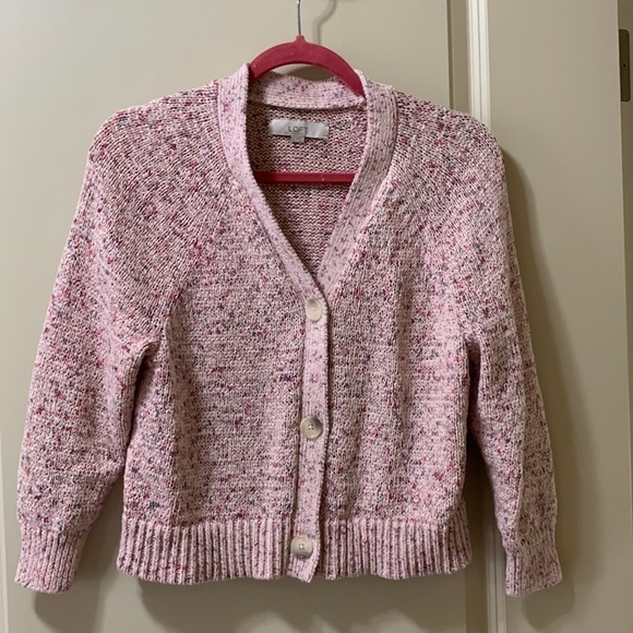 LOFT Sweaters - LOFT 2 pc Pink Speckled Sweater & Tank Top Set
